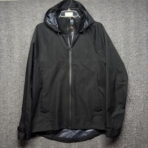 Polo Ralph Lauren Performance Mens Black Hooded Windbreaker Jacket Size Medium